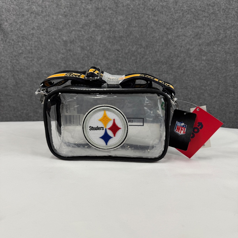 Pittsburgh Steelers Clear Crossbody Bag NFL Stadium Approved FOCO Steel City